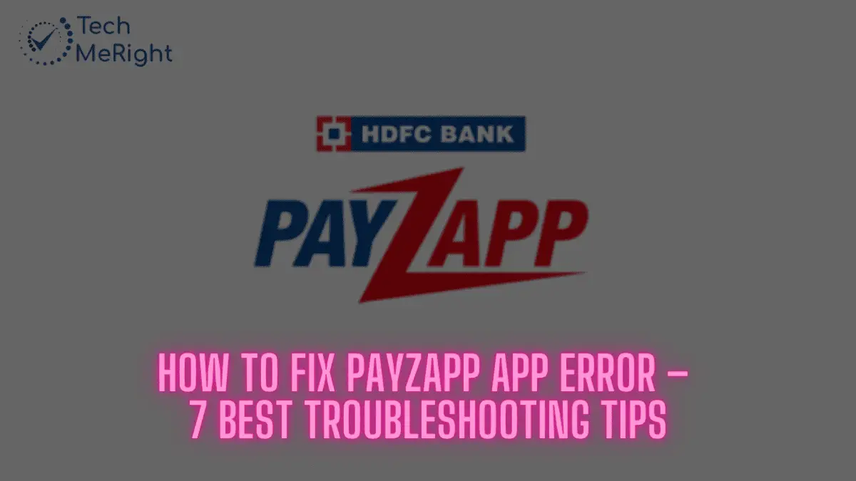 Fix PayZapp app error